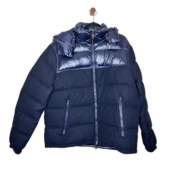 Polo Ralph Lauren The Decker Navy Wool Down Puffer Jacket Coat Sz XL NWT $598 - Picture 2 of 9